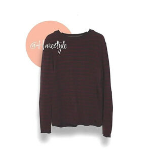 Ted Baker London wool blend oversized striped pullover sweater 6